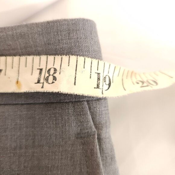 Jos A Bank 1905 Mens 36R Gray Flat Front Wool Dress Pants Trousers - Picture 8 of 10